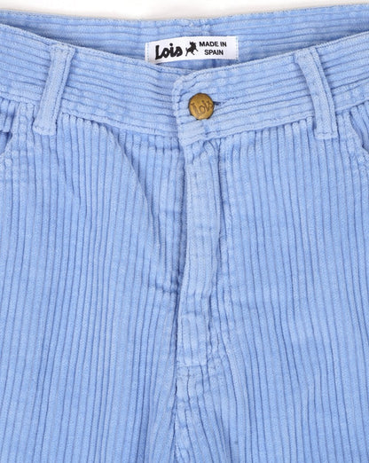 Lois Pepe Jumbo Cordshorts Himmelblau