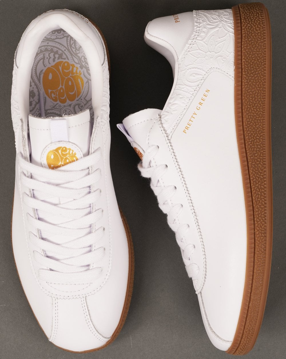Pretty Green Zetas Sneakers Weiß