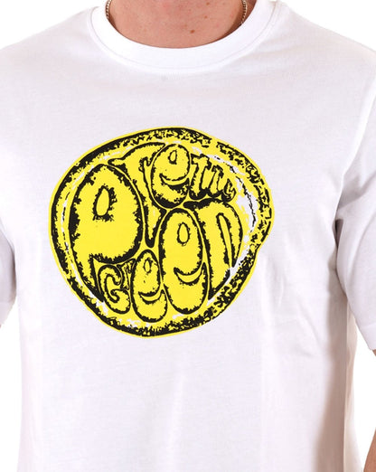 Pretty Green – T-Shirt „Citrus Sunshine“ in Weiß
