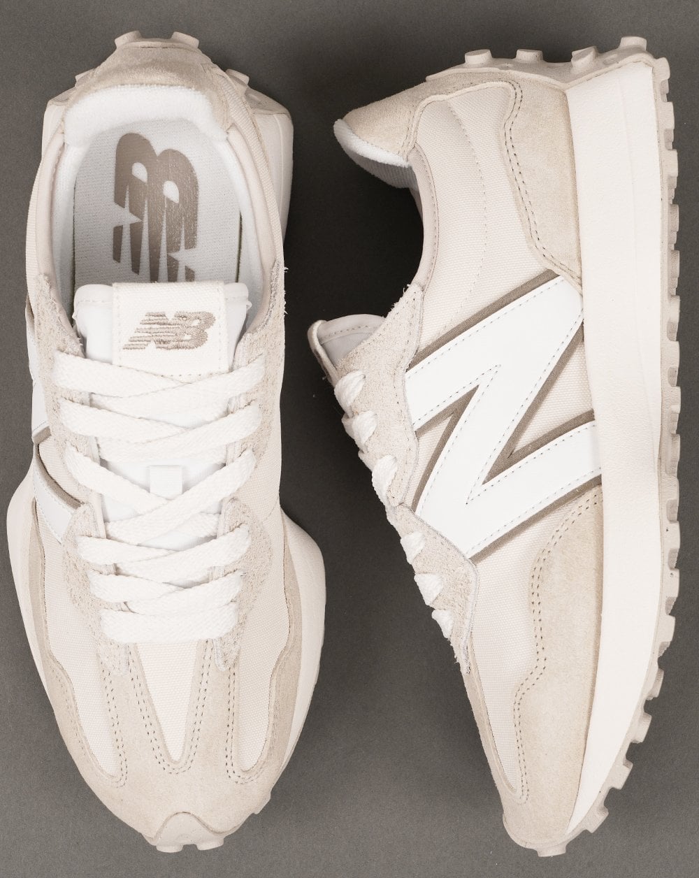 New Balance 327 Trainer Timberwolf/Weiß