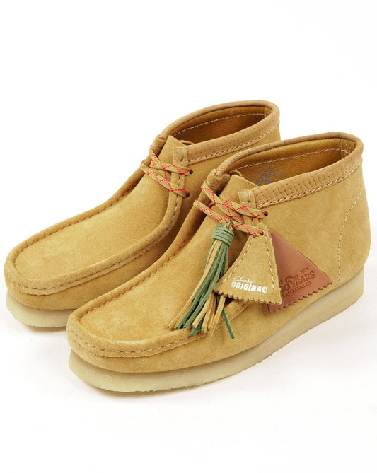 Clarks Originals Clarks Originals – Wallabee – Stiefel aus goldenem, hellbraunem Wildleder