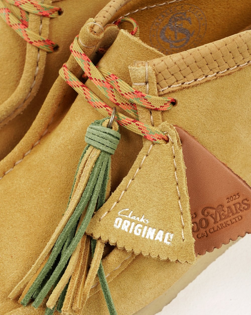 Clarks Originals – Wallabee – Stiefel aus goldenem, hellbraunem Wildleder