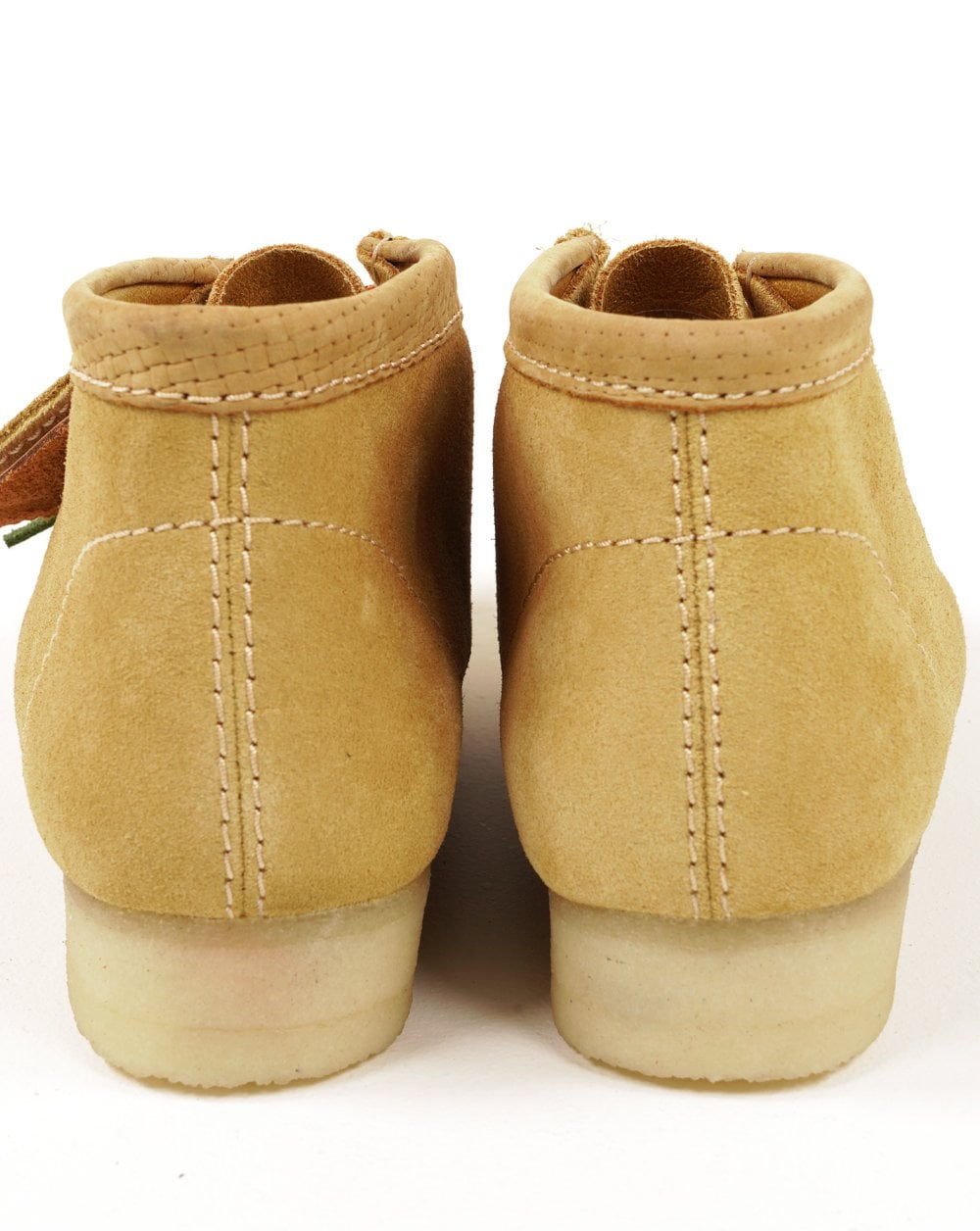 Clarks Originals – Wallabee – Stiefel aus goldenem, hellbraunem Wildleder