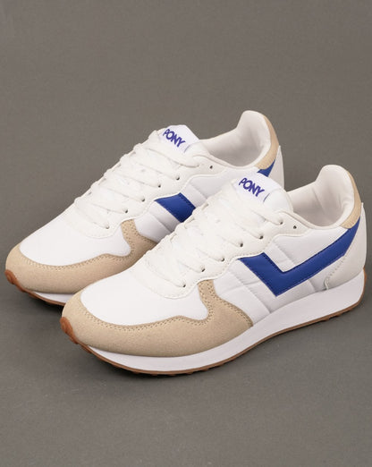 Pony Express Sneakers Weiß Elektroblau