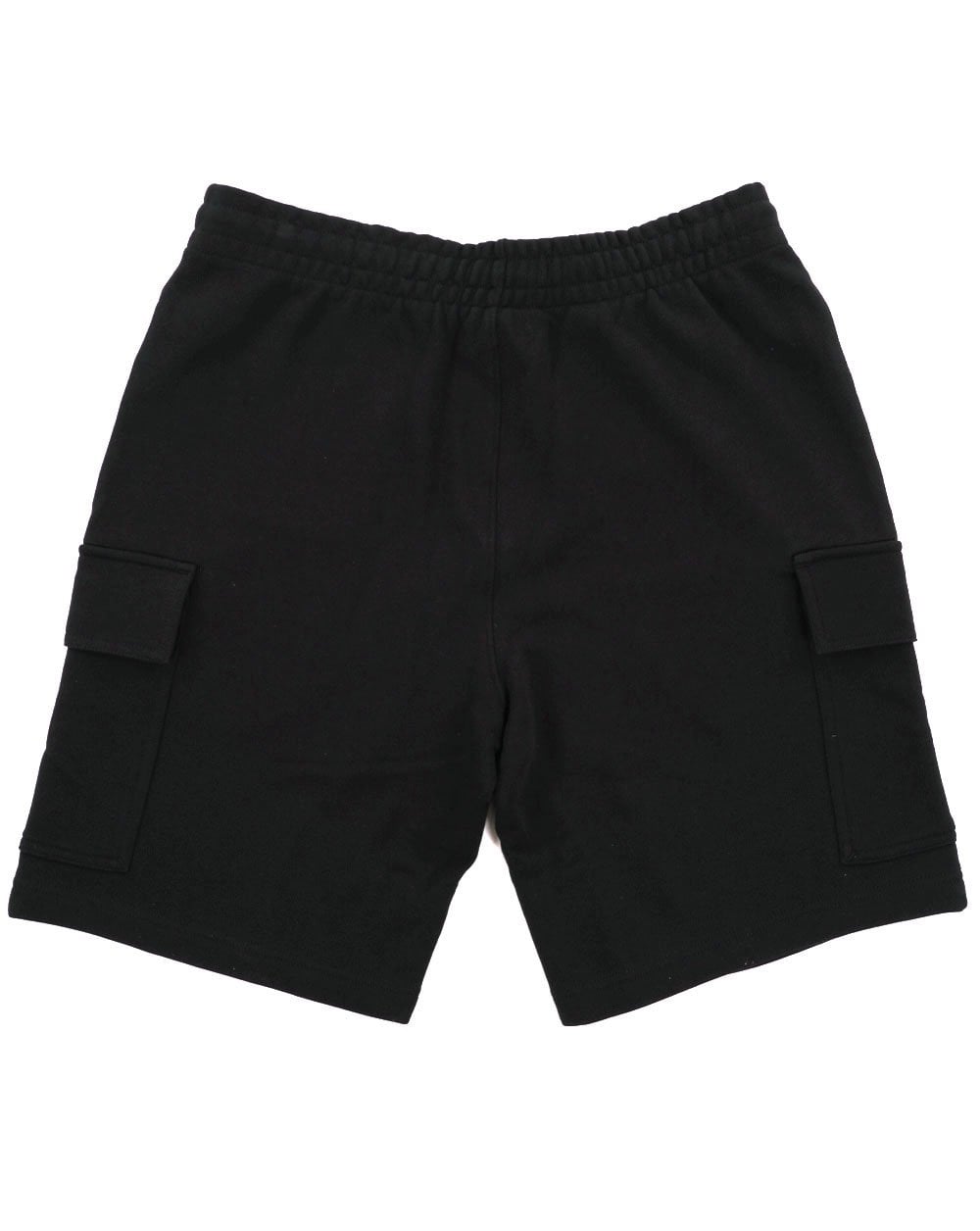 Lacoste – Cargo-Shorts aus Baumwollfleece in Schwarz