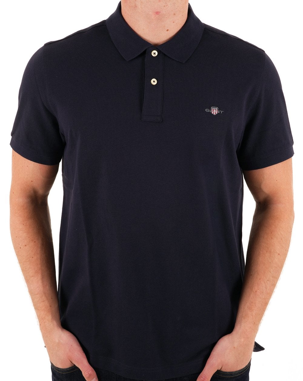 Gant Piqué Rugger Poloshirt Marineblau