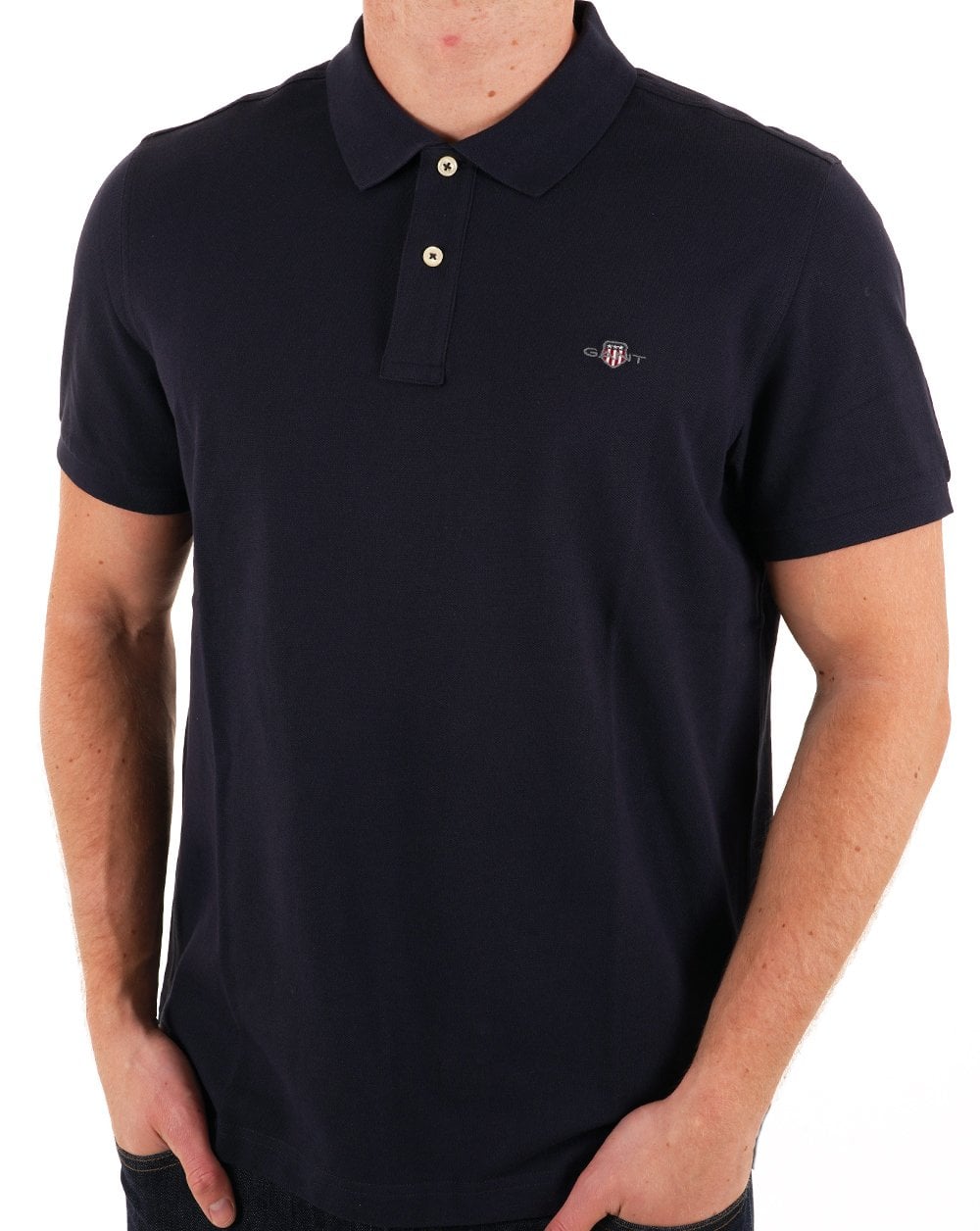Gant Piqué Rugger Poloshirt Marineblau