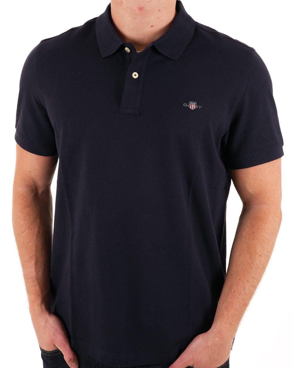 Gant Piqué Rugger Poloshirt Marineblau