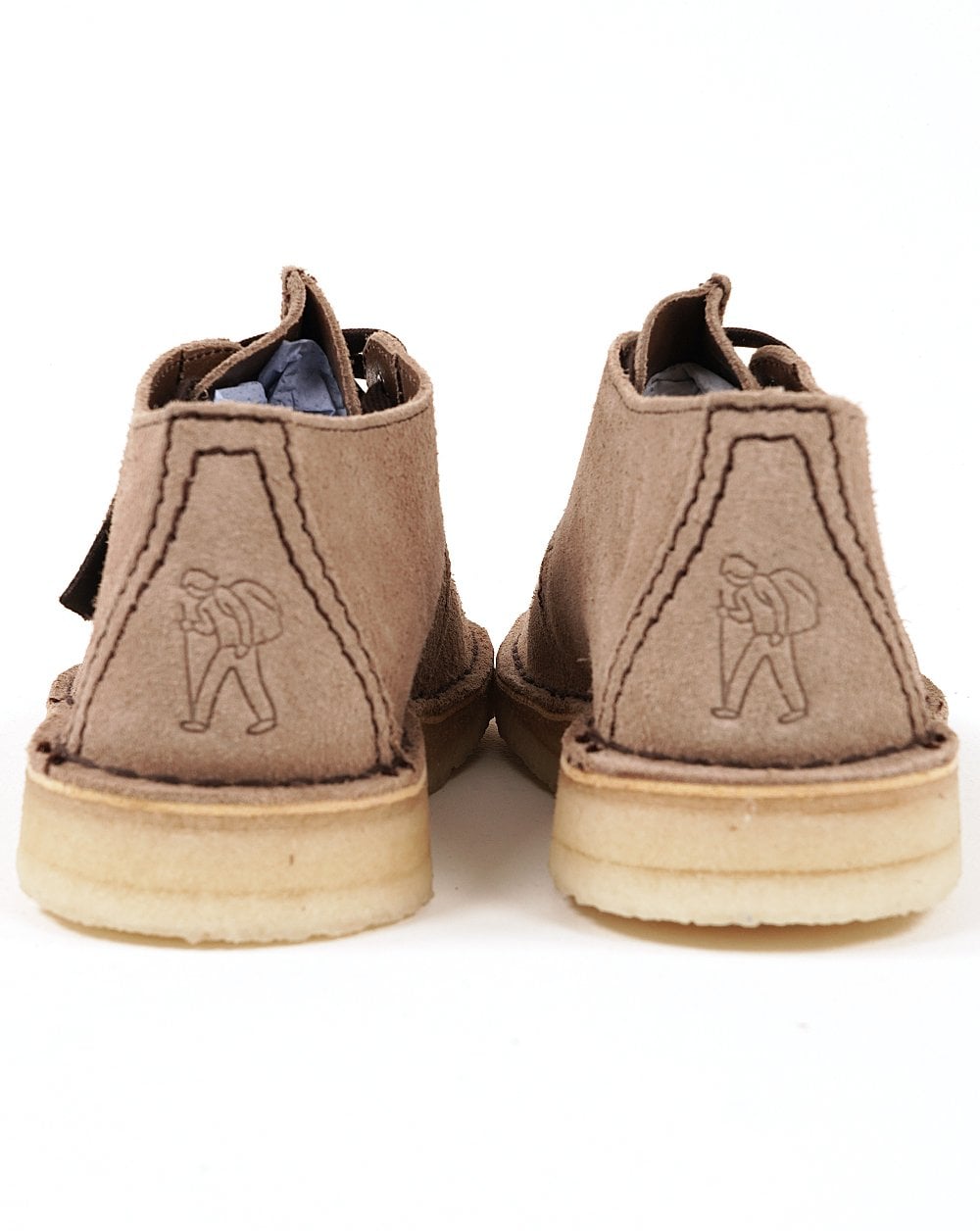 Clarks Originals Desert Trek Schuhe aus wolfsgrauem Wildleder