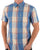 Ben Sherman Multicolour Overcheck Shirt Kingfisher