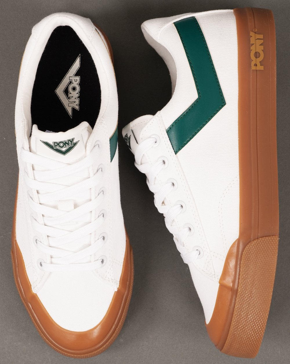 Pony Slam Dunk Low Sneakers Weiß / Grün / Gummi