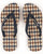 Aquascutum Flip Flop Navy Check