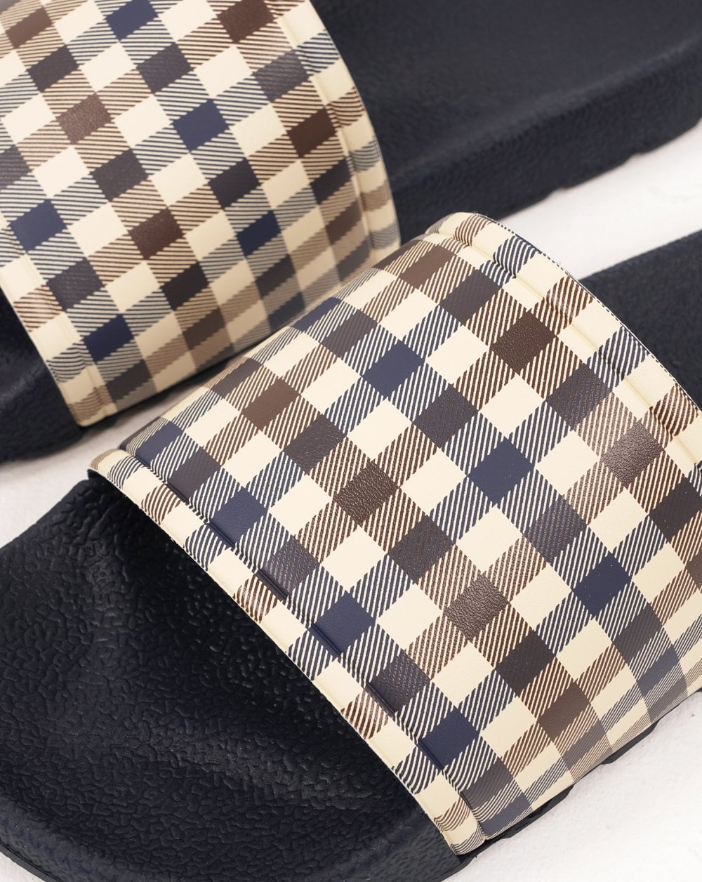 Aquascutum Slider Marineblau kariert
