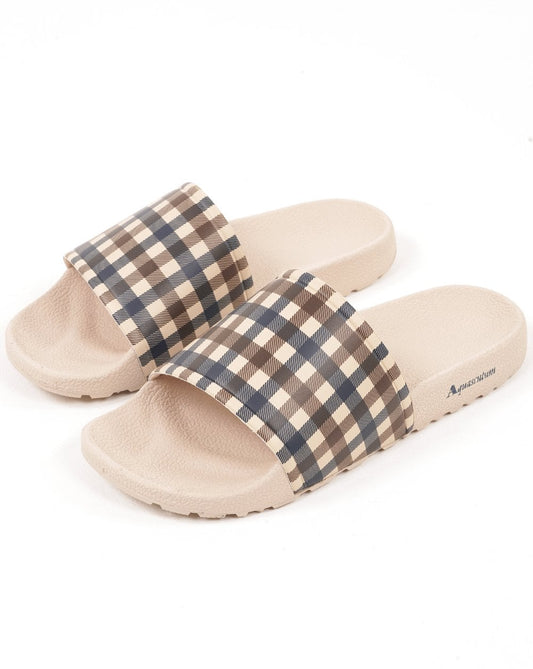 Aquascutum Aquascutum Slider Beige Check