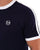 Sergio Tacchini Retro Ace T Shirt Navy Blue/White