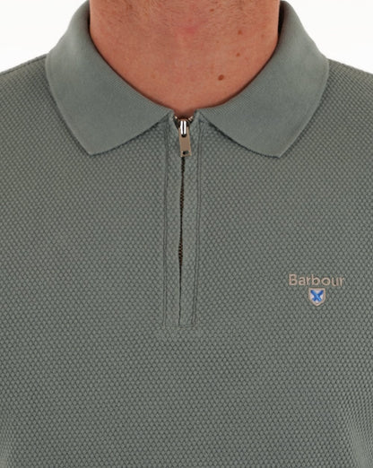 Barbour Hingham Zip Polo Blei