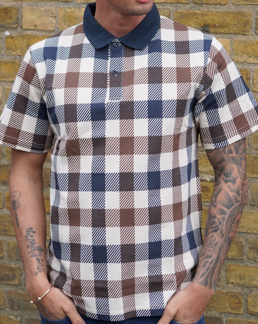 Aquascutum Macro Iconic Poloshirt Marineblau