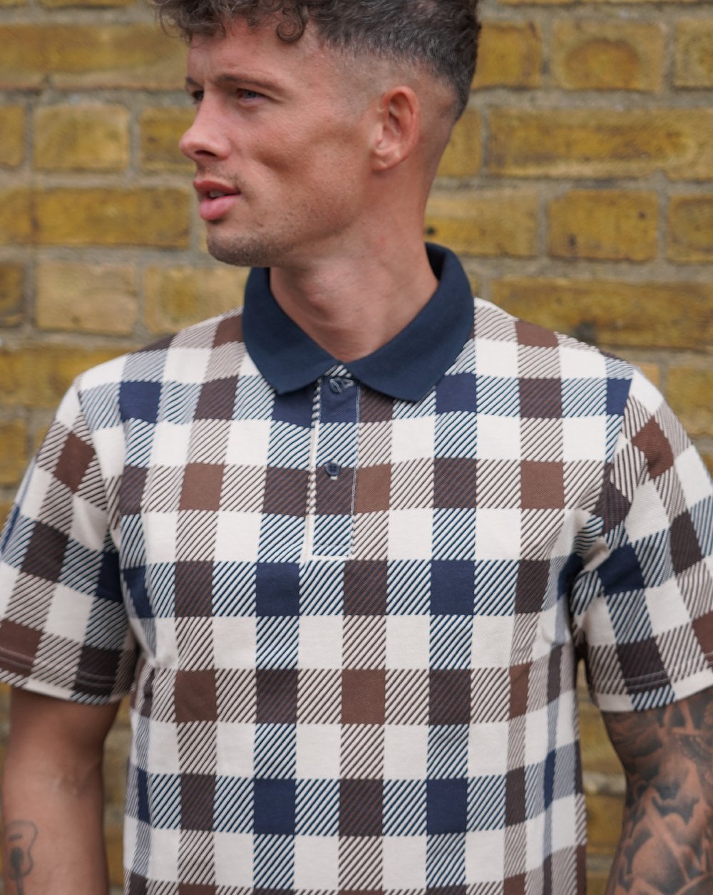 Aquascutum Macro Iconic Poloshirt Marineblau