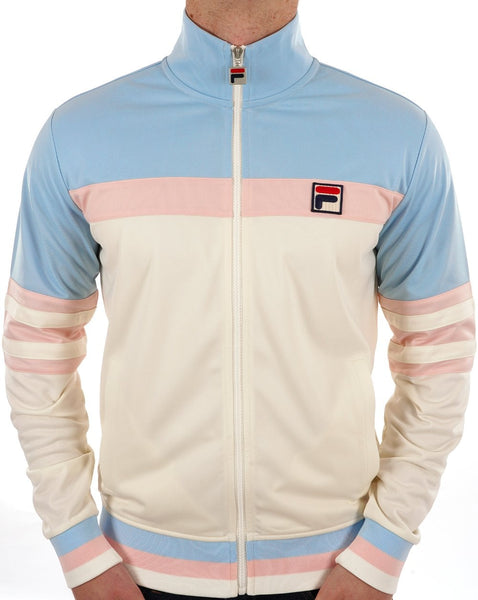 Fila Vintage Vilas Track Top Pastel Sky Off White Pink