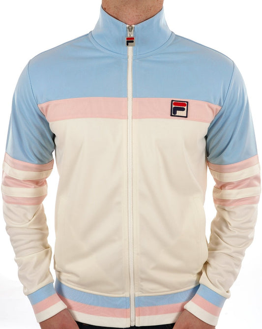 Fila Vintage Fila Vintage Vilas Trainingsjacke Pastel Sky Off White Pink