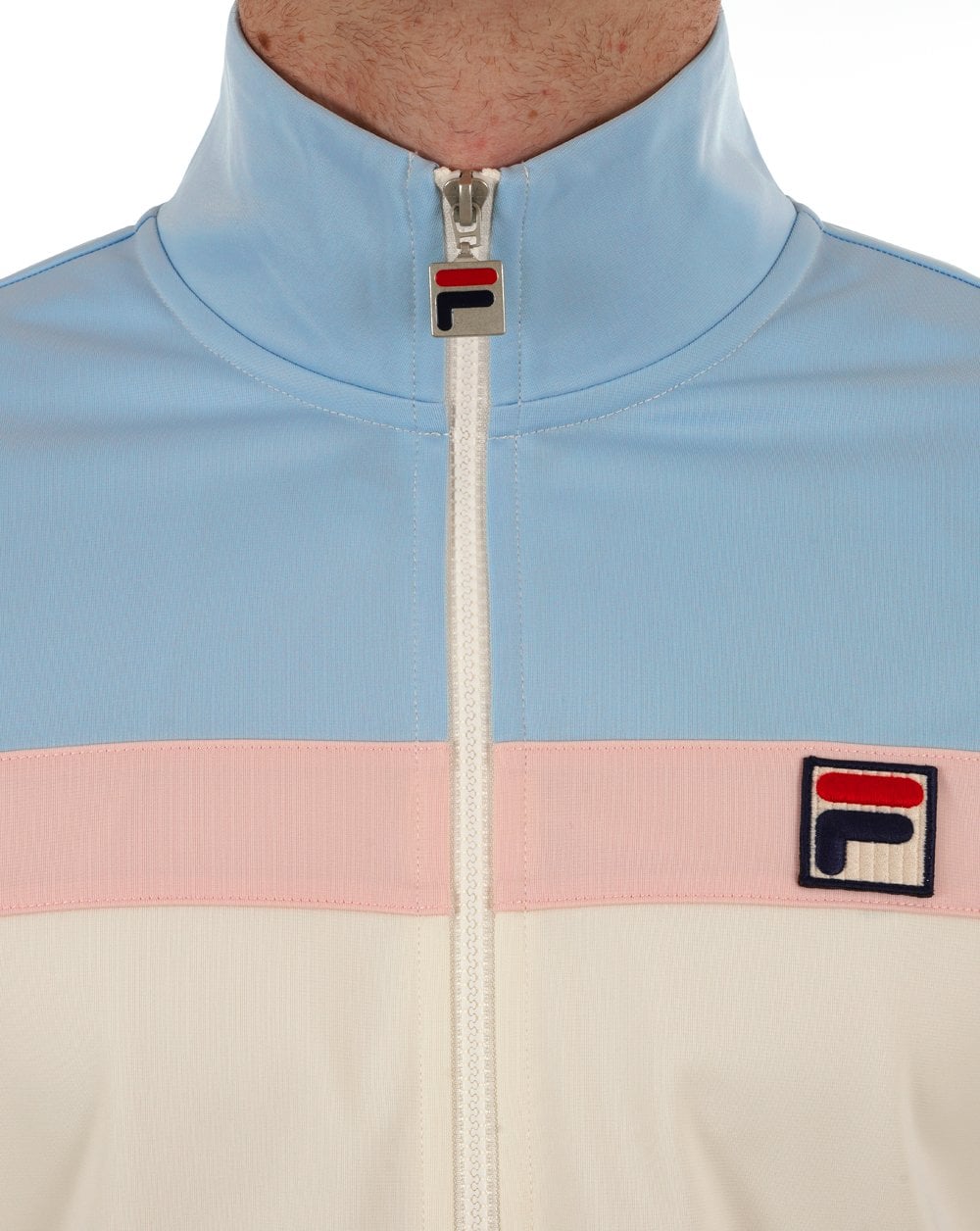 Fila Vintage Vilas Trainingsjacke Pastel Sky Off White Pink