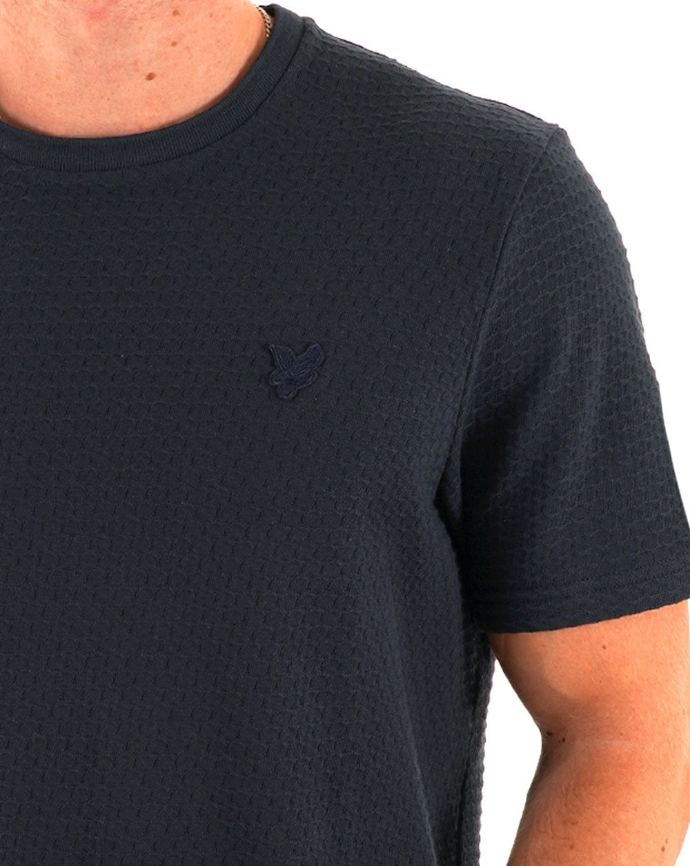 Lyle &amp; Scott Jacquard Sovereign T-Shirt Marineblau