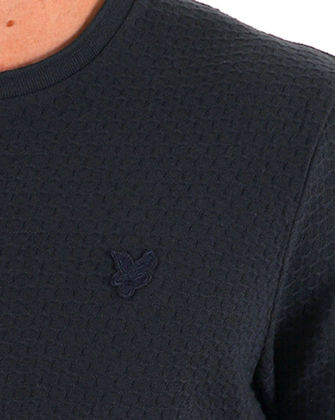 Lyle & Scott Jacquard Sovereign T Shirt Navy