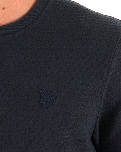 Lyle &amp; Scott Jacquard Sovereign T-Shirt Marineblau