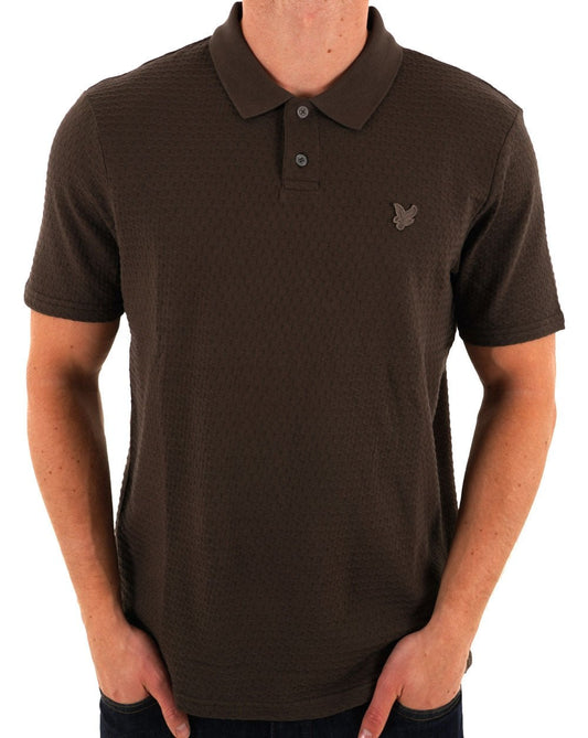 Lyle And Scott Lyle &amp; Scott Jacquard Sovereign Polo Kaffee