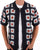 Pretty Green Timperley Geo Knit Shirt Navy