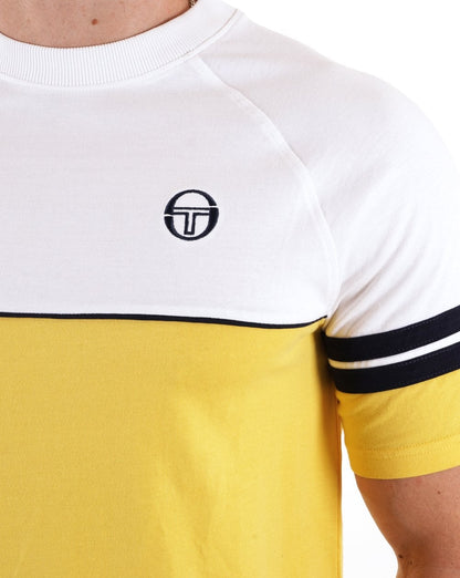 Sergio Tacchini Orion T-Shirt Gelb/Weiß