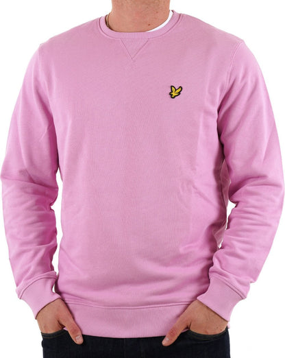 Lyle &amp; Scott Sweatshirt mit Rundhalsausschnitt, Power Pink