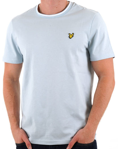 Lyle &amp; Scott – T-Shirt mit Streifen in Süßwasser-Optik