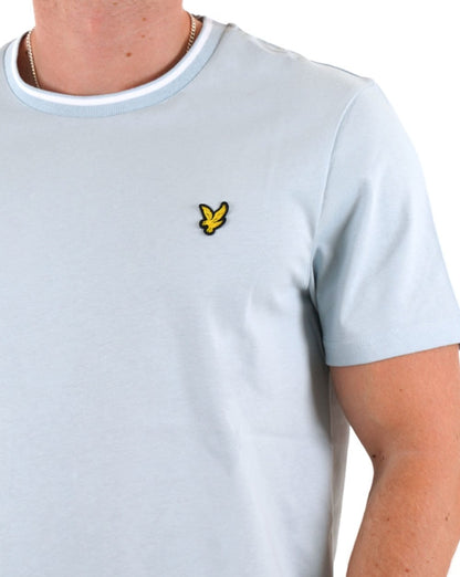 Lyle &amp; Scott – T-Shirt mit Streifen in Süßwasser-Optik