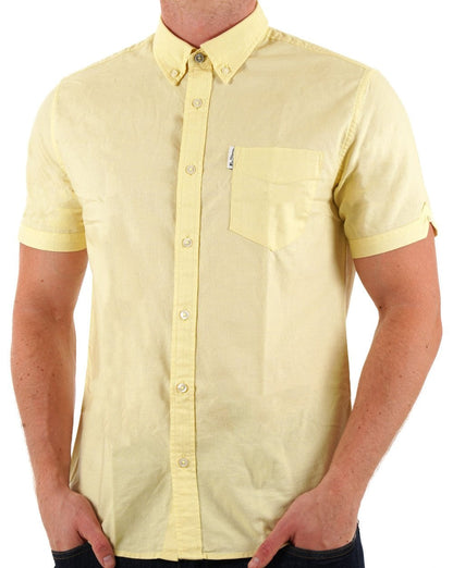 Ben Sherman Signature Oxford Kurzarmhemd Mais