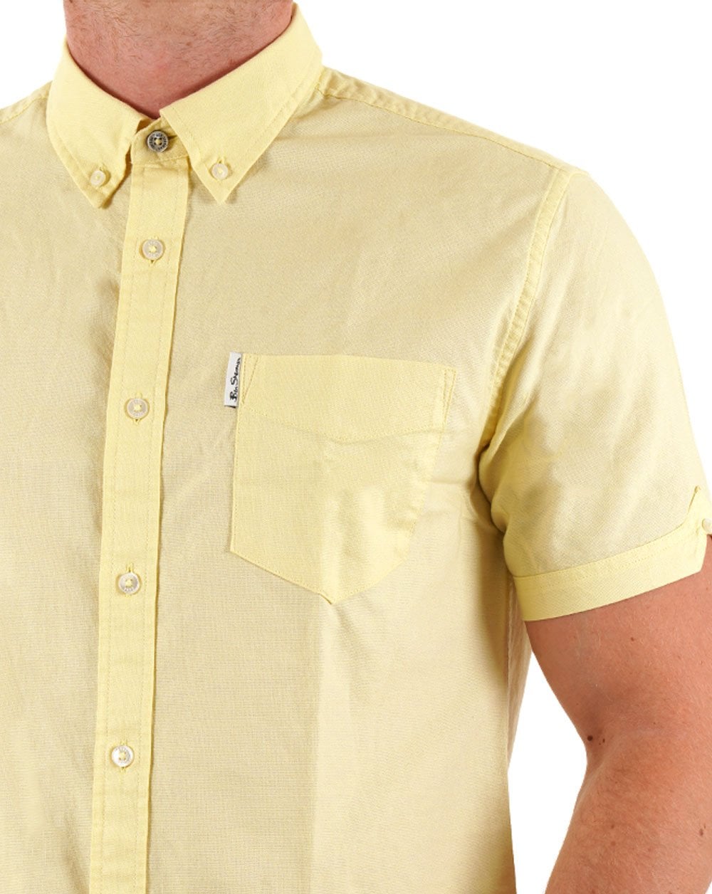 Ben Sherman Signature Oxford Kurzarmhemd Mais