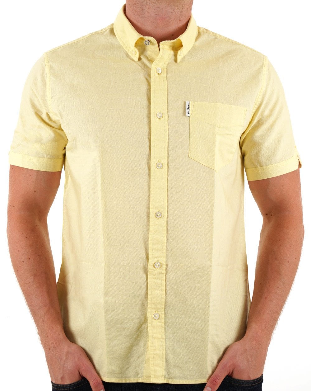 Ben Sherman Signature Oxford Kurzarmhemd Mais