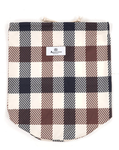 Aquascutum Macro Iconic Badeshorts, großes Karomuster