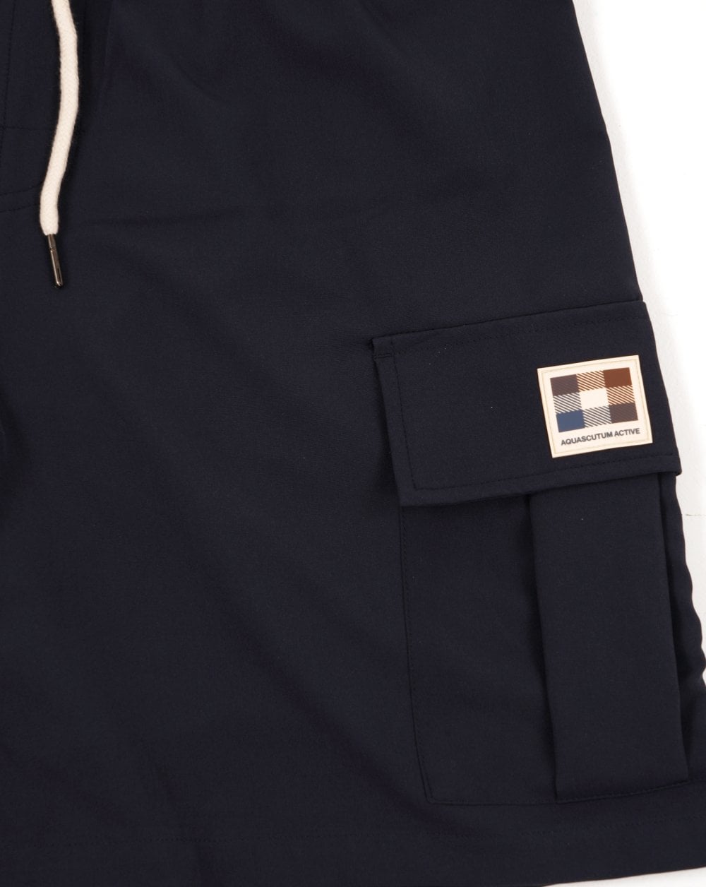 Aquascutum Patch Cargo Badeshorts Marineblau