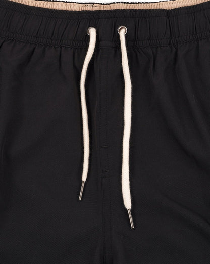 Aquascutum Patch Cargo Badeshorts Schwarz