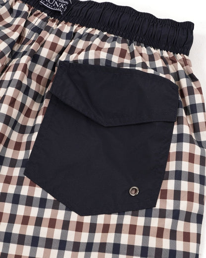 Aquascutum Iconic Badeshorts Classic Check