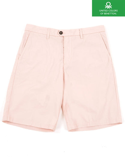 Benetton Chino-Bermudashorts in Zartrosa