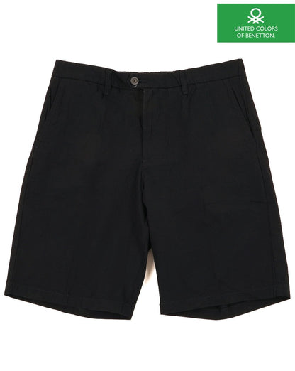 Benetton Chino-Shorts Schwarz