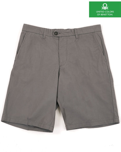 Benetton Chino-Bermudashorts Grau