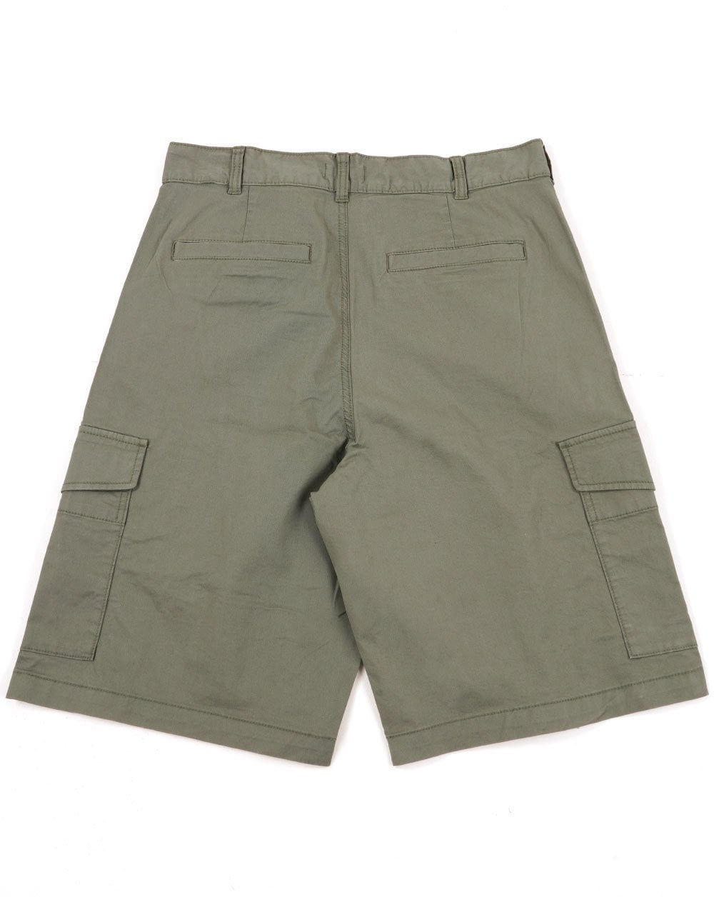 Benetton Baumwoll-Cargoshorts Khaki Grau