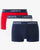 Lacoste Triple Pack Boxer Trunks Navy/White/Red