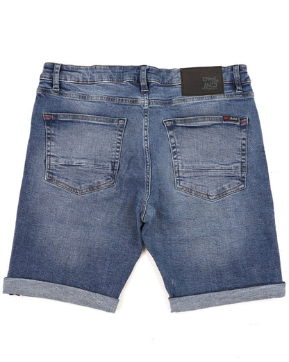 Lässige 80er-Jahre-Klassiker: Jeansshorts in mittlerer Waschung
