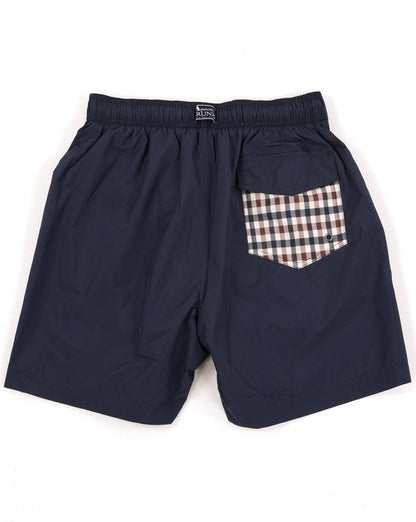 Aquascutum Icon Badeshorts Marineblau