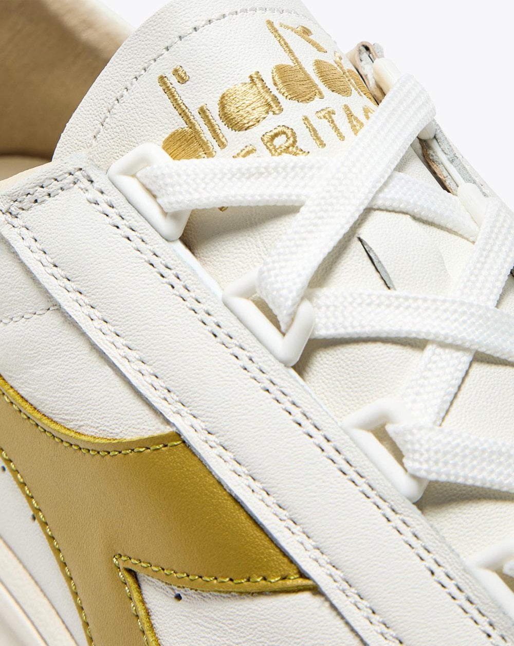 Diadora Borg Elite Italia Trainer Premium Weiß/Gold