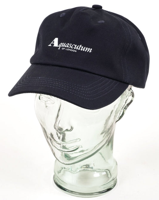 Aquascutum Iconic Logo Baseballkappe Marineblau
